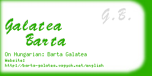 galatea barta business card